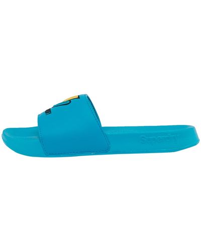 Superdry Patch Pool Slide Loafer - Blue