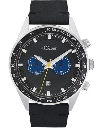 S.oliver Armbanduhr Chronograph Analog - Grün