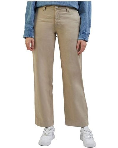 Lee Jeans Straight Chino Pantaloni - Bianco