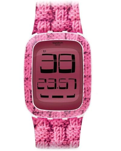 Swatch Watch Touch SURW109 I LOVE TRICOT - Rot