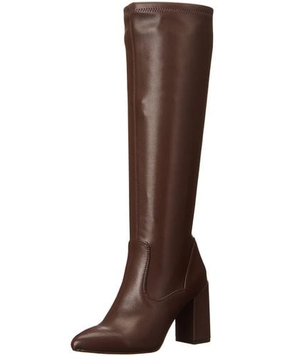 Franco Sarto S Katherine Wide Calf Knee High Boot Dark Brown Faux Leather 5.5 M