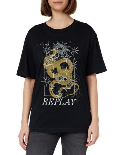 Replay W3698c T-Shirt - Noir