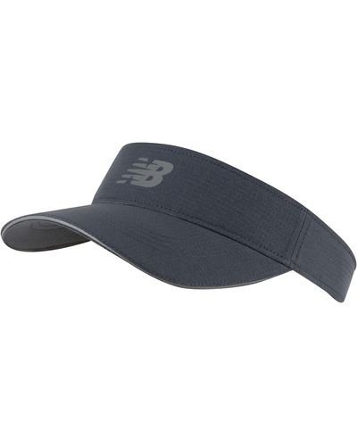 New Balance , , Performance Visor, Stylish And Functional For Casual And Athletic Wear, One Size, Graphite - Blue