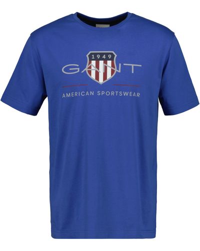 GANT REG Archive Shield SS T-Shirt - Blau