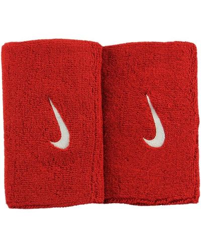 Nike Swoosh Doublewide Zweetbanden - Rood