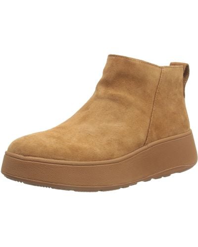 Fitflop F-mode Suede Ankle Boot - Brown