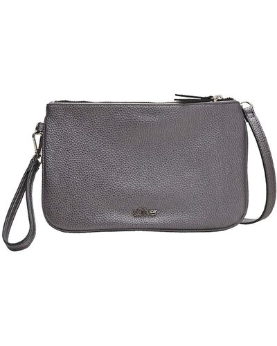 S.oliver City Bag in Leder-Optik dark pewter 1 - Grau