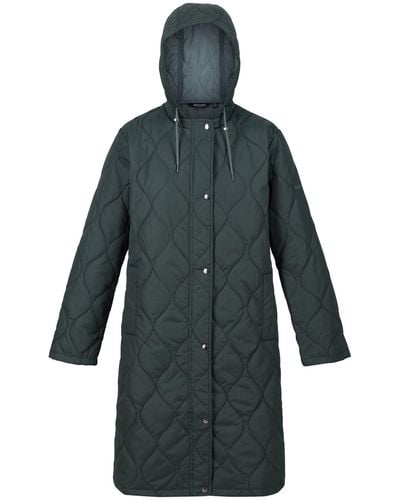 Regatta S Jaycee Padded Insulated Hooded Jacket Coat - Green