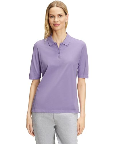 FALKE Polo Shirt aus Reiner Baumwolle Lavender - Lila