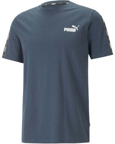 PUMA Essentials+ T-Shirt S Dark Night Blue - Blau