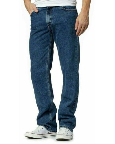 adidas Aztec S Regular Fit Zip Fly Jeans – Heavy Duty 5 Pocket Waist 30 To 50 Inch Jeans Dark - Blue