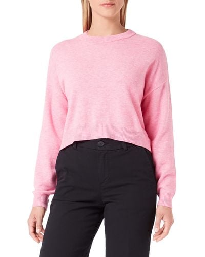 Vero Moda VMLILLIE LS O-Neck Blouse GA NOOS Pullover - Pink
