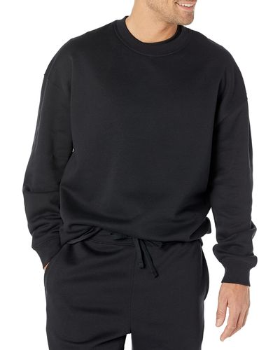 Amazon Essentials Oversized-fit Crewneck Sweatshirt - Black