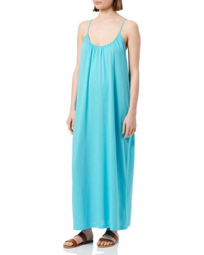Vero Moda Vmluna Noos Singlet Ankle Dress - Blue
