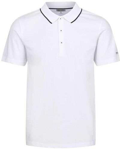 Regatta S Forley Short Sleeve Polo Shirt White