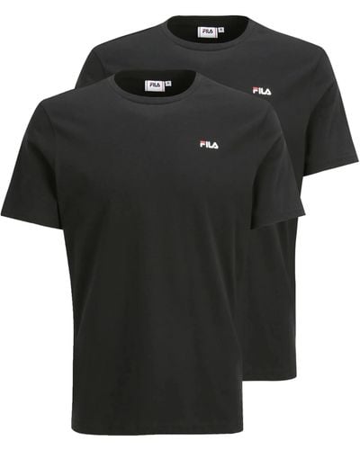 Fila Brod Tee/Confezione Doppia T-Shirt - Nero