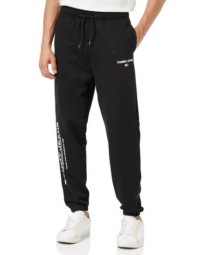 Tommy Hilfiger Tjm Reg Entry Graphic Jogger Pantaloni da Tuta - Nero