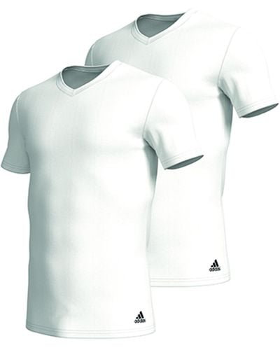 adidas S Active Flex Cotton V Neck T-shirt White S