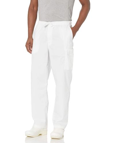CHEROKEE Workwear Scrubs Stretch Utility Pant - White