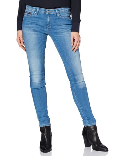 Tommy Hilfiger Mid Rise Nora Skinny Jeans Blau (SANTA CRUZ STRETCH 567) W30/L32 (Herstellergröße: 30/32)