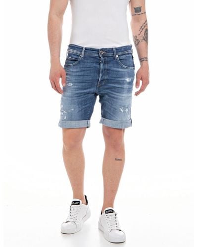 Replay Rbj.901 Shorts en Jean - Bleu