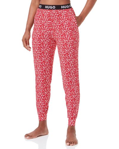 HUGO Unite_pants Printed Pyjama Bottoms - Red