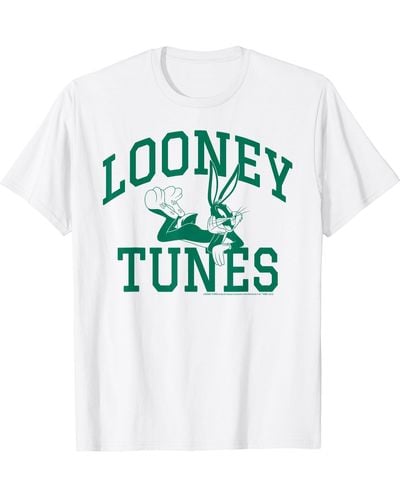Amazon Essentials Looney Tunes Bugs Bunny Collegiate Arch T-shirt - White