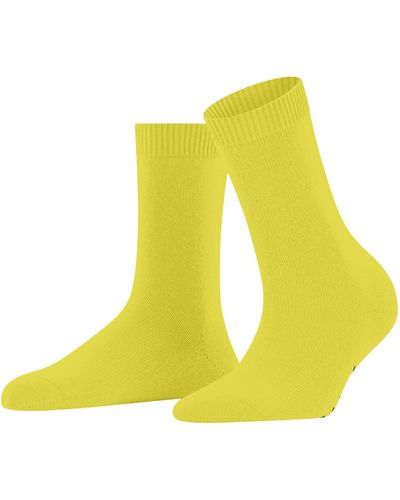 FALKE Socken Cosy Wool Wolle einfarbig 1 Paar - Gelb