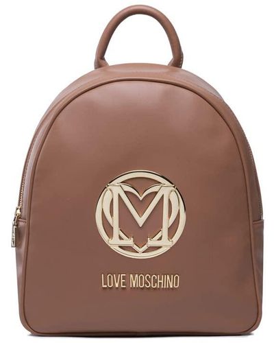 Love Moschino Backpack Brown Backpack Camel 30x26x15cm
