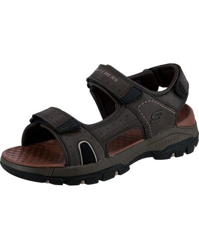 Skechers Tresmen-hirano Open Toe Sandalo Acqua - Nero