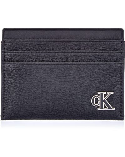 Calvin Klein Ckj Minimal-Monogramm Reisezubehör-Dreifachgefaltete Brieftasche - Blau