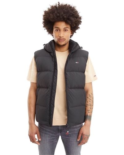 Tommy Hilfiger Tommy Jeans Essential Down Vest Padded - Negro