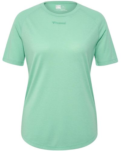 Hummel Hmlmt Vanja T-Shirt Yoga Mit Recyceltes Polyester - Grün