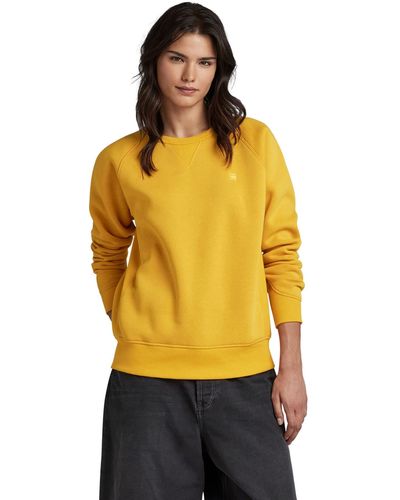 G-Star RAW Premium Core 2.0 Sweatshirt Sweater - Geel