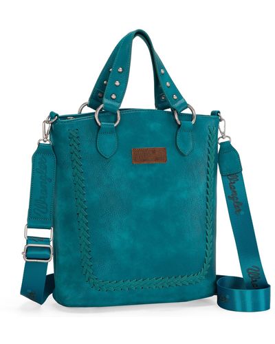 Wrangler Top-handle Purse Convertible Backpack Crossbody Bags For - Blue