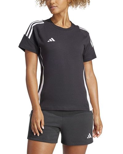 adidas Teamsport Textil - T-Shirts Tiro 24 T-Shirt schwarzweiss