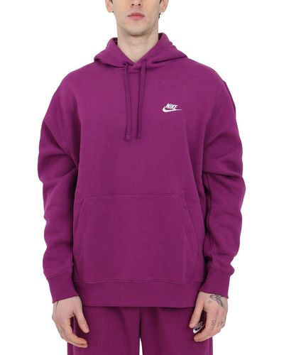 Nike Herren Sportswear Club Hoodie Po Bb Sweatshirt - Purple