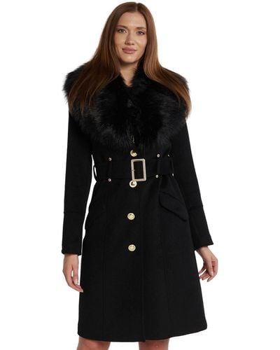 Manteaux Noir Guess pour femme | Lyst