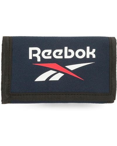 Reebok Boston Wallet With Purse Blue 13x8x2,5 Cms Polyester