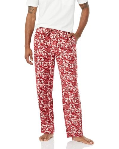 Amazon Essentials Flannel Pyjama Pant-discontinued Colours - Red