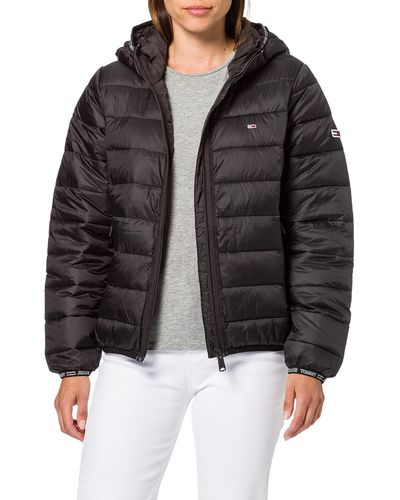 Tommy Hilfiger TJW Quilted Tape Hooded Jacket - Nero