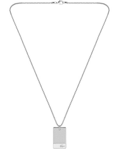 Lacoste Halskette für Kollektion STENCIL aus Edelstahl - 2040191 - Mettallic