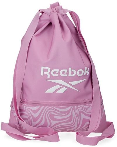 Reebok Festival Backpack Bag Pink 35x46cm Polyester By Joumma Bags By Joumma Bags - Purple