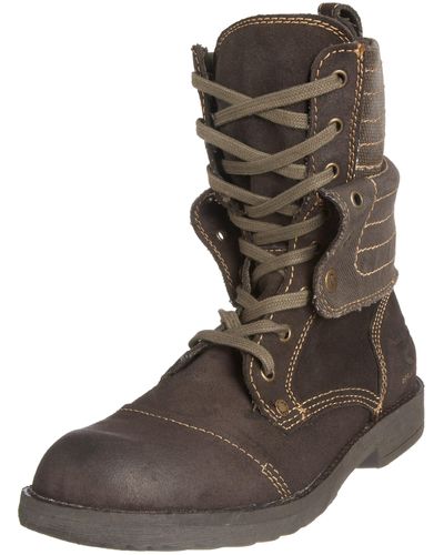 Replay Battles Lace Up Boot Brown Gmu02.002.c0016l.018 10 Uk