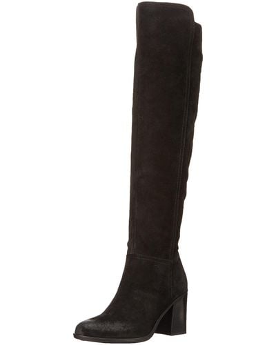 Naturalizer Kyrie Knee High Boot Black Suede 8 M