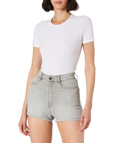 G-Star RAW Tedie Ultra High Shorts Voor - Wit