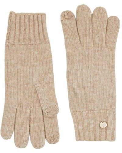 Esprit Rippstrick-Handschuhe - Weiß