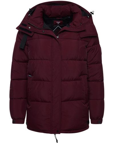 Superdry Expedition Cocoon Parka Jacket - Purple