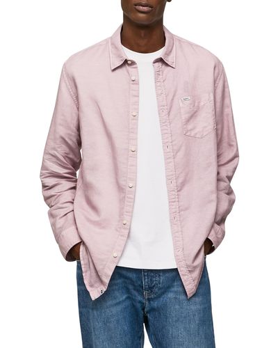 Pepe Jeans Parker Lang Shirt - Roze