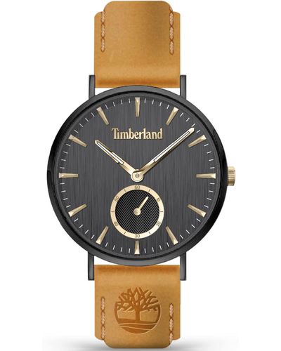 Timberland Analogue Quartz Watch With Leather Strap Tdwla2104302 - Multicolour